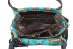 Fabric Woman Hand Bag, Turquoise Blue Caucasus Carnation Carnation Pattern Turkish Fabric Bag, ID KCYC21, Genuine Sheep Skin Bag Fabric Woman Hand Bag, Turquoise Blue Caucasus Carnation Carnation Pattern Turkish Fabric Bag, ID KCYC21, Genuine Sheep Skin Bag
