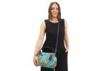 Fabric Woman Hand Bag, Turquoise Blue Topkapi Palace Tulip Pattern Turkish Fabric Bag, ID KCYC27,Genuine Sheep Skin Leather Bag Fabric Woman Hand Bag, Turquoise Blue Topkapi Palace Tulip Pattern Turkish Fabric Bag, ID KCYC27,Genuine Sheep Skin Leather Bag