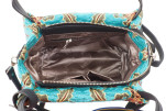 Fabric Woman Hand Bag, Turquoise Blue Topkapi Palace Tulip Pattern Turkish Fabric Bag, ID KCYC27,Genuine Sheep Skin Leather Bag Fabric Woman Hand Bag, Turquoise Blue Topkapi Palace Tulip Pattern Turkish Fabric Bag, ID KCYC27,Genuine Sheep Skin Leather Bag