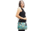 Fabric Woman Hand Bag, Turquoise Blue Carnation Pattern Turkish Fabric Bag ,ID KCYC20, Fabric Woman Bag, Genuine Sheep Skin Bag Fabric Woman Hand Bag, Turquoise Blue Carnation Pattern Turkish Fabric Bag ,ID KCYC20, Fabric Woman Bag, Genuine Sheep Skin Bag
