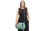 Fabric Woman Hand Bag, Turquoise Blue Carnation Pattern Turkish Fabric Bag ,ID KCYC20, Fabric Woman Bag, Genuine Sheep Skin Bag Fabric Woman Hand Bag, Turquoise Blue Carnation Pattern Turkish Fabric Bag ,ID KCYC20, Fabric Woman Bag, Genuine Sheep Skin Bag