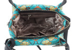 Fabric Woman Hand Bag, Turquoise Blue Carnation Pattern Turkish Fabric Bag ,ID KCYC20, Fabric Woman Bag, Genuine Sheep Skin Bag Fabric Woman Hand Bag, Turquoise Blue Carnation Pattern Turkish Fabric Bag ,ID KCYC20, Fabric Woman Bag, Genuine Sheep Skin Bag