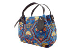 Fabric Woman Hand Bag, Navy Blue Carnation Pattern Turkish Fabric Woman Bag, ID KCYC25, Genuine Sheep Skin Woman Leather Bag Fabric Woman Hand Bag, Navy Blue Carnation Pattern Turkish Fabric Woman Bag, ID KCYC25, Genuine Sheep Skin Woman Leather Bag