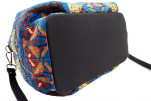 Fabric Woman Hand Bag, Navy Blue Carnation Pattern Turkish Fabric Woman Bag, ID KCYC25, Genuine Sheep Skin Woman Leather Bag Fabric Woman Hand Bag, Navy Blue Carnation Pattern Turkish Fabric Woman Bag, ID KCYC25, Genuine Sheep Skin Woman Leather Bag