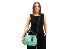 Fabric Woman Hand Bag, Turquoise Blue Tiger Eyes Pattern Turkish Fabric Bag, ID KCYC22, Woman Bag,Genuine Sheep Skin Leather Bag Fabric Woman Hand Bag, Turquoise Blue Tiger Eyes Pattern Turkish Fabric Bag, ID KCYC22, Woman Bag,Genuine Sheep Skin Leather Bag