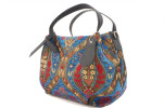 Fabric Woman Hand Bag, Navy Blue Morocco Pattern Turkish Fabric Bag, ID KCYC23, Fabric Women Bag, Genuine Sheep Skin Leather Bag Fabric Woman Hand Bag, Navy Blue Morocco Pattern Turkish Fabric Bag, ID KCYC23, Fabric Women Bag, Genuine Sheep Skin Leather Bag