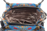 Fabric Woman Hand Bag, Navy Blue Morocco Pattern Turkish Fabric Bag, ID KCYC23, Fabric Women Bag, Genuine Sheep Skin Leather Bag Fabric Woman Hand Bag, Navy Blue Morocco Pattern Turkish Fabric Bag, ID KCYC23, Fabric Women Bag, Genuine Sheep Skin Leather Bag