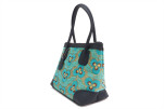 Fabric Woman Hand Bag, Turquoise Blue Tiger Eyes Turkish Fabric Bag, ID KCYC89, Lamb Leather Bag, Genuine Sheep Skin Leather Bag Fabric Woman Hand Bag, Turquoise Blue Tiger Eyes Turkish Fabric Bag, ID KCYC89, Lamb Leather Bag, Genuine Sheep Skin Leather Bag