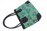 Fabric Woman Hand Bag, Turquoise Blue Tiger Eyes Turkish Fabric Bag, ID KCYC89, Lamb Leather Bag, Genuine Sheep Skin Leather Bag Fabric Woman Hand Bag, Turquoise Blue Tiger Eyes Turkish Fabric Bag, ID KCYC89, Lamb Leather Bag, Genuine Sheep Skin Leather Bag