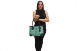 Fabric Woman Hand Bag, Turquoise Blue Tiger Eyes Turkish Fabric Bag, ID KCYC89, Lamb Leather Bag, Genuine Sheep Skin Leather Bag Fabric Woman Hand Bag, Turquoise Blue Tiger Eyes Turkish Fabric Bag, ID KCYC89, Lamb Leather Bag, Genuine Sheep Skin Leather Bag