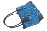 Fabric Woman Hand Bag, Navy Blue Arabian Night Pattern Turkish Fabric Bag, ID KCYC82, Lamb Leather Bag, Genuine Sheep Skin Bag Fabric Woman Hand Bag, Navy Blue Arabian Night Pattern Turkish Fabric Bag, ID KCYC82, Lamb Leather Bag, Genuine Sheep Skin Bag