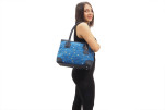 Fabric Woman Hand Bag, Navy Blue Arabian Night Pattern Turkish Fabric Bag, ID KCYC82, Lamb Leather Bag, Genuine Sheep Skin Bag Fabric Woman Hand Bag, Navy Blue Arabian Night Pattern Turkish Fabric Bag, ID KCYC82, Lamb Leather Bag, Genuine Sheep Skin Bag