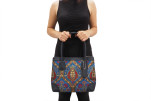 Fabric Woman Hand Bag, Navy Blue Morocco Pattern Turkish Fabric Bag, ID KCYC83, Lamb Leather Bag, Genuine Sheep Skin Leather Bag Fabric Woman Hand Bag, Navy Blue Morocco Pattern Turkish Fabric Bag, ID KCYC83, Lamb Leather Bag, Genuine Sheep Skin Leather Bag