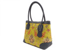 Fabric Woman Hand Bag, Pistachio Green Topkapi Palace Tulip Pattern Fabric Bag, ID KCYC85, Lamb Leather Bag, Genuine Leather Bag Fabric Woman Hand Bag, Pistachio Green Topkapi Palace Tulip Pattern Fabric Bag, ID KCYC85, Lamb Leather Bag, Genuine Leather Bag