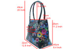 Fabric Woman Hand Bag, Turquoise Blue Topkapi Palace Tulip Pattern Fabric Bag, ID KCYC86, Lamb Leather Bag, Genuine Leather Bag Fabric Woman Hand Bag, Turquoise Blue Topkapi Palace Tulip Pattern Fabric Bag, ID KCYC86, Lamb Leather Bag, Genuine Leather Bag