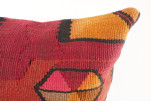 Decorative Turkish Kilim Pillow, ID 410, Kilim Pillow 18x18, Accent Kilim Pillow, Kilim Pillow Lumbar, Throw Pillow,Kilim Pillow