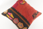 Decorative Turkish Kilim Pillow, ID 410, Kilim Pillow 18x18, Accent Kilim Pillow, Kilim Pillow Lumbar, Throw Pillow,Kilim Pillow
