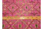 Upholstery Fabric, Kilim Design Fabric, Turkish Mazenda Pink Kilim Pattern Fabric, Turkish Fabric By the Yards, Bohemian Fabric Upholstery Fabric, Kilim Design Fabric, Turkish Mazenda Pink Kilim Pattern Fabric, Turkish Fabric By the Yards, Bohemian Fabric
