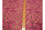 Upholstery Fabric, Kilim Design Fabric, Turkish Mazenda Pink Kilim Pattern Fabric, Turkish Fabric By the Yards, Bohemian Fabric Upholstery Fabric, Kilim Design Fabric, Turkish Mazenda Pink Kilim Pattern Fabric, Turkish Fabric By the Yards, Bohemian Fabric