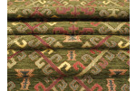 Upholstery Fabric, Kilim Design Fabric, Turkish Moss Green Kilim Pattern Fabric, Turkish Fabric By the Yard, Jacquard Fabric Upholstery Fabric, Kilim Design Fabric, Turkish Moss Green Kilim Pattern Fabric, Turkish Fabric By the Yard, Jacquard Fabric