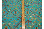 Upholstery Fabric, Kilim Design Fabric, Turkish Turquoise Blue Kilim Pattern Fabric, Turkish Fabric By the Yards,Jacquard Fabric Upholstery Fabric, Kilim Design Fabric, Turkish Turquoise Blue Kilim Pattern Fabric, Turkish Fabric By the Yards,Jacquard Fabric