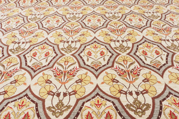 Upholstery Fabric, Turkish Fabric By the Meter, By the Yard, Beige Carnation Pattern Jacquard Chenille Upholstery Fabric Upholstery Fabric, Turkish Fabric By the Meter, By the Yard, Beige Carnation Pattern Jacquard Chenille Upholstery Fabric