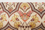 Upholstery Fabric, Turkish Fabric By the Meter, By the Yard, Beige Carnation Pattern Jacquard Chenille Upholstery Fabric Upholstery Fabric, Turkish Fabric By the Meter, By the Yard, Beige Carnation Pattern Jacquard Chenille Upholstery Fabric