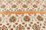 Upholstery Fabric, Turkish Fabric By the Meter, By the Yard, Beige Tulip Pattern Chenille Upholstery Fabric Upholstery Fabric, Turkish Fabric By the Meter, By the Yard, Beige Tulip Pattern Chenille Upholstery Fabric