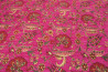 Upholstery Fabric, Chenille Fabric, Turkish Mazenda Pink Carnation Pattern Fabric, Turkish Fabric By the Yards, Jacquard Fabric