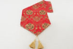 Table Runner, Red Topkapi Palace Tulip Pattern Turkish Jacquard Fabric Table Runner, Fabric Table Linens, Chenille Table Runner Table Runner, Red Topkapi Palace Tulip Pattern Turkish Jacquard Fabric Table Runner, Fabric Table Linens, Chenille Table Runner