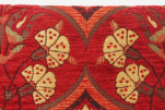 Table Runner, Red Carnation Pattern Turkish Chenille Fabric Table Runner, Fabric Table Linens, Dining Table Runner, Farmhouse Table Runner, Red Carnation Pattern Turkish Chenille Fabric Table Runner, Fabric Table Linens, Dining Table Runner, Farmhouse