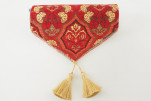Table Runner, Red Carnation Pattern Turkish Chenille Fabric Table Runner, Fabric Table Linens, Dining Table Runner, Farmhouse Table Runner, Red Carnation Pattern Turkish Chenille Fabric Table Runner, Fabric Table Linens, Dining Table Runner, Farmhouse