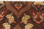 Table Runner, Brown Carnation Pattern Turkish Chenille Fabric Table Runner, Fabric Table Linens, Dining Table Runner, Farmhouse Table Runner, Brown Carnation Pattern Turkish Chenille Fabric Table Runner, Fabric Table Linens, Dining Table Runner, Farmhouse