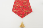 Table Runner, Red Caucasus Carnation Pattern Turkish Chenille Fabric Table Runner, Fabric Table Linens, Dining Table Runner Table Runner, Red Caucasus Carnation Pattern Turkish Chenille Fabric Table Runner, Fabric Table Linens, Dining Table Runner