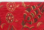 Table Runner, Red Caucasus Carnation Pattern Turkish Chenille Fabric Table Runner, Fabric Table Linens, Dining Table Runner Table Runner, Red Caucasus Carnation Pattern Turkish Chenille Fabric Table Runner, Fabric Table Linens, Dining Table Runner