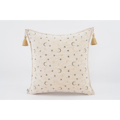 Fabric Pillow,Fabric Pillow 20x20,Beige Arabian Night Pattern Turkish Jacquard Fabric Pillow Cover,Throw Pillow,Lumbar Pillows
