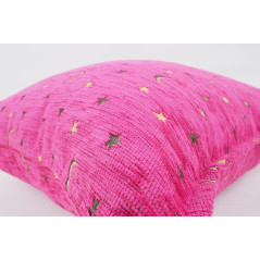 Fabric Pillow,Fabric Pillow 20x20,Mazenda Pink Arabian Night Pattern Turkish Jacquard Fabric Pillow,Throw Pillow, Lumbar Pillows