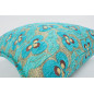 Fabric Pillow, Fabric Pillow 20x20, Turquoise Blue Tiger Eyes Pattern Turkish Jacquard Fabric Pillow,Throw Pillow,Lumbar Pillows Fabric Pillow, Fabric Pillow 20x20, Turquoise Blue Tiger Eyes Pattern Turkish Jacquard Fabric Pillow,Throw Pillow,Lumbar Pillows