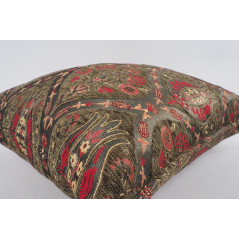 Fabric Pillow, Fabric Pillow 20x20, Moss Green Morocco Pattern Turkish Jacquard Fabric Pillow Cover, Lumber Pillow, Sofa Pillow