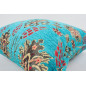 Fabric Pillow, Fabric Pillow 20x20, Turquoise Blue Topkapi Palace Tulip Pattern Turkish Jacquard Fabric Pillow, Chenille Pillow Fabric Pillow, Fabric Pillow 20x20, Turquoise Blue Topkapi Palace Tulip Pattern Turkish Jacquard Fabric Pillow, Chenille Pillow