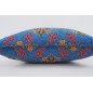 Fabric Pillow, Fabric Pillow 20x20,Navy Blue Topkapi Palace Tulip Pattern Turkish Jacquard Fabric Pillow, Chenille Fabric Pillow