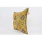 Fabric Pillow, Fabric Pillow 20x20, Pistachio Green Topkapi Palace Tulip Pattern Turkish Jacquard Fabric Pillow, Chenille Pillow Fabric Pillow, Fabric Pillow 20x20, Pistachio Green Topkapi Palace Tulip Pattern Turkish Jacquard Fabric Pillow, Chenille Pillow