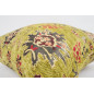 Fabric Pillow, Fabric Pillow 20x20, Pistachio Green Topkapi Palace Tulip Pattern Turkish Jacquard Fabric Pillow, Chenille Pillow Fabric Pillow, Fabric Pillow 20x20, Pistachio Green Topkapi Palace Tulip Pattern Turkish Jacquard Fabric Pillow, Chenille Pillow