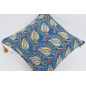 Fabric Pillow,Fabric Pillow 20x20,Navy Blue Water Line Tulip Pattern Turkish Jacquard Fabric Pillow,Accent Pillow, Lumber Pillow Fabric Pillow,Fabric Pillow 20x20,Navy Blue Water Line Tulip Pattern Turkish Jacquard Fabric Pillow,Accent Pillow, Lumber Pillow