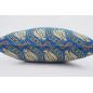 Fabric Pillow,Fabric Pillow 20x20,Navy Blue Water Line Tulip Pattern Turkish Jacquard Fabric Pillow,Accent Pillow, Lumber Pillow Fabric Pillow,Fabric Pillow 20x20,Navy Blue Water Line Tulip Pattern Turkish Jacquard Fabric Pillow,Accent Pillow, Lumber Pillow