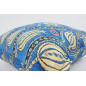 Fabric Pillow,Fabric Pillow 20x20,Navy Blue Water Line Tulip Pattern Turkish Jacquard Fabric Pillow,Accent Pillow, Lumber Pillow Fabric Pillow,Fabric Pillow 20x20,Navy Blue Water Line Tulip Pattern Turkish Jacquard Fabric Pillow,Accent Pillow, Lumber Pillow