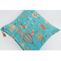 Fabric Pillow,Fabric Pillow 20x20,Turquoise Blue Turkish Dream Pattern Turkish Chenille Fabric Pillow,Decorative Bohemian Pillow Fabric Pillow,Fabric Pillow 20x20,Turquoise Blue Turkish Dream Pattern Turkish Chenille Fabric Pillow,Decorative Bohemian Pillow