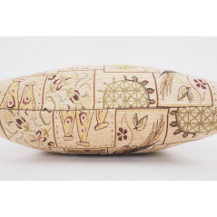 Fabric Pillow, Fabric Pillow 20x20, Beige Turkish Dream Pattern Turkish Chenille Fabric Pillow,Decorative Fabric,Bohemian Pillow