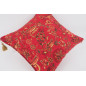 Fabric Pillow,Fabric Pillow 20x20, Red Caucasus Carnation Pattern Turkish Jacquard Fabric Pillow, Decorative Pillow, Sofa Pillow Fabric Pillow,Fabric Pillow 20x20, Red Caucasus Carnation Pattern Turkish Jacquard Fabric Pillow, Decorative Pillow, Sofa Pillow