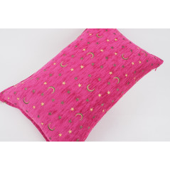 Fabric Pillow, Fabric Pillow 16x24, Mazenda Pink  Arabian Night Pattern Turkish Fabric Pillow Cover, Chenille Bohemian Pillow